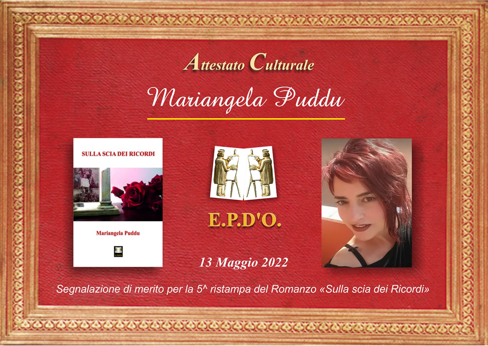 EPDO - Attestato Speciale Mariangela Puddu